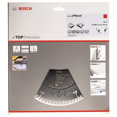 Pilový kotouč do okružních pil Top Precision Best for Wood BOSCH 2608642113