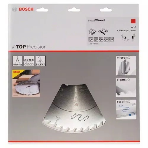 Pilový kotouč do okružních pil Top Precision Best for Wood BOSCH 2608642114