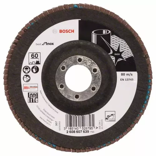 Lamelový brusný kotouč X581, Best for Inox  BOSCH 2608607639