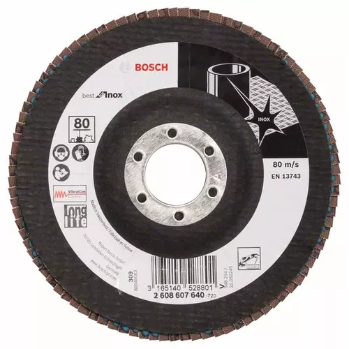 Lamelový brusný kotouč X581, Best for Inox  BOSCH 2608607640