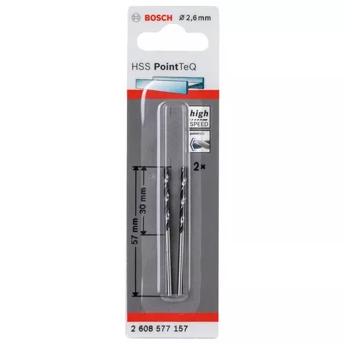 Spirálový vrták HSS PointTeQ 2,6 mm  BOSCH 2608577157