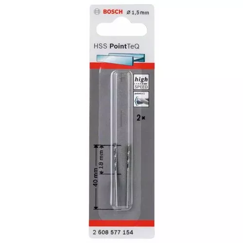 Spirálový vrták HSS PointTeQ 1,5 mm  BOSCH 2608577154