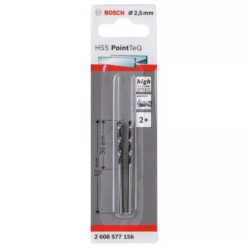 Spirálový vrták HSS PointTeQ 2,5 mm  BOSCH 2608577156