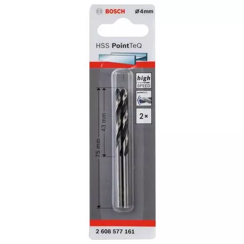 Spirálový vrták HSS PointTeQ 4,0 mm  BOSCH 2608577161