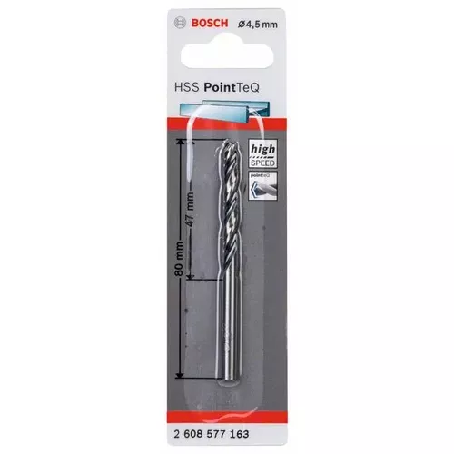 Spirálový vrták HSS PointTeQ 4,5 mm  BOSCH 2608577163