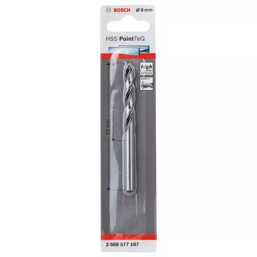 Spirálový vrták HSS PointTeQ 6,0 mm  BOSCH 2608577167