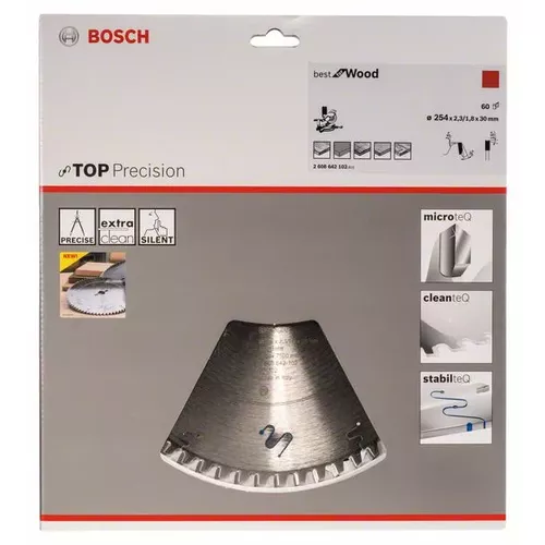 Pilový kotouč do okružních pil Top Precision Best for Wood BOSCH 2608642102