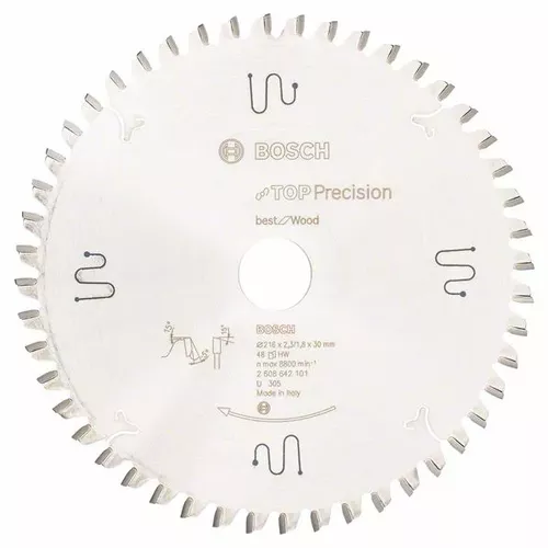 Pilový kotouč do okružních pil Top Precision Best for Wood BOSCH 2608642101