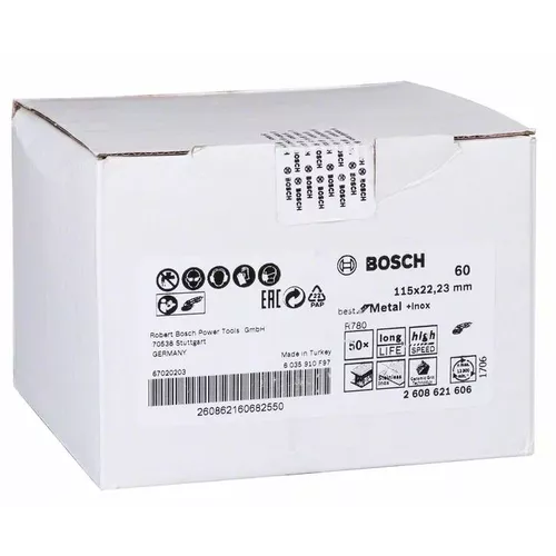 Fíbrový brusný kotouč R780, Best for Metal + Inox BOSCH 2608621606