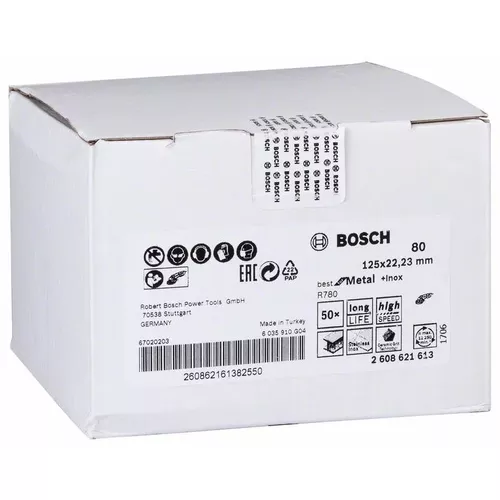 Fíbrový brusný kotouč R780, Best for Metal + Inox  BOSCH 2608621613