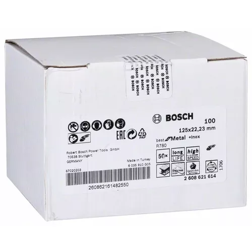 Fíbrový brusný kotouč R780, Best for Metal + Inox  BOSCH 2608621614