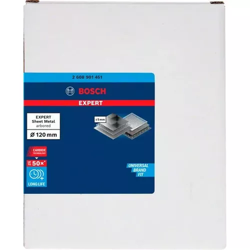 Děrovka EXPERT Sheet Metal 120 mm BOSCH 2608901451