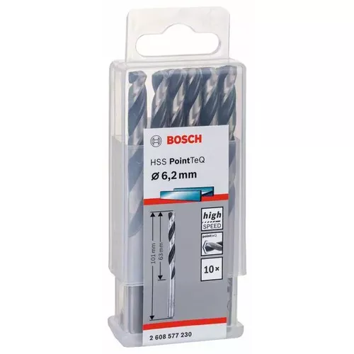 Spirálový vrták HSS PointTeQ 6,2 mm  BOSCH 2608577230