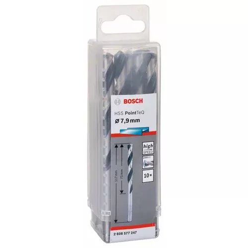 Spirálový vrták HSS PointTeQ 7,9 mm  BOSCH 2608577247