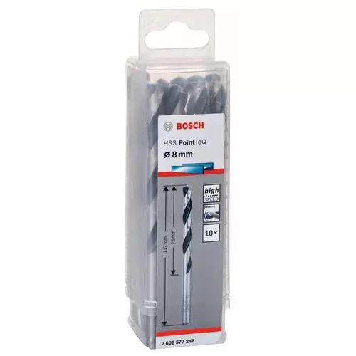 Spirálový vrták HSS PointTeQ 8,0 mm  BOSCH 2608577248