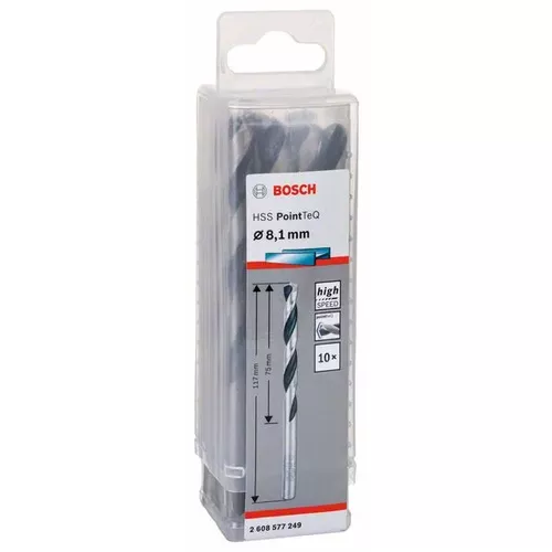 Spirálový vrták HSS PointTeQ 8,1 mm  BOSCH 2608577249