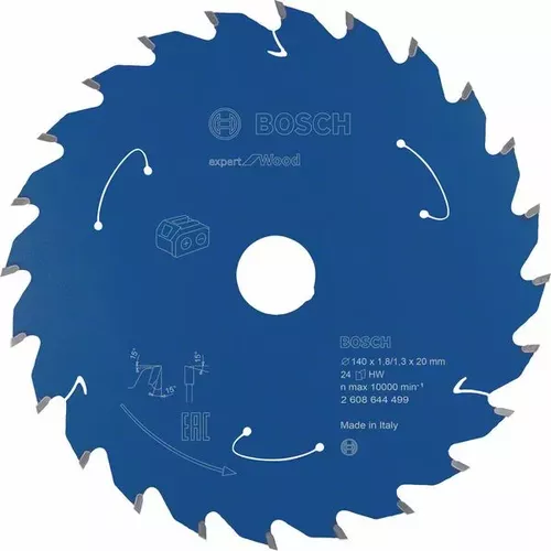 Pilový kotouč Expert for Wood pro akumulátorové pily 140×1,8/1,3×20 T24 BOSCH 2608644499