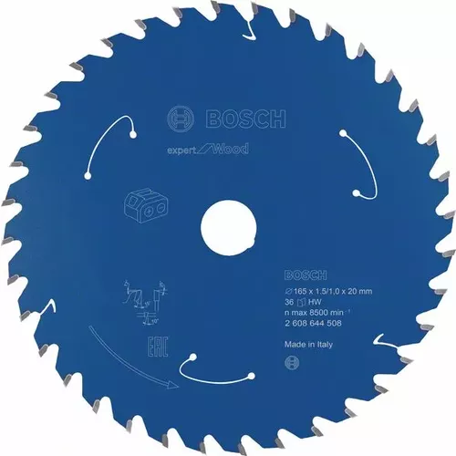 Pilový kotouč Expert for Wood pro akumulátorové pily 165×1,5/1×20 T36 BOSCH 2608644508