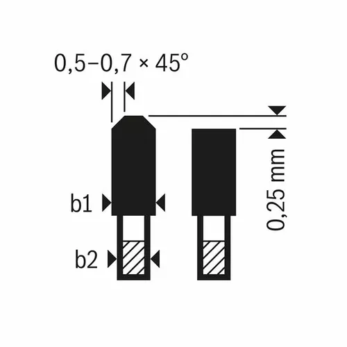 CSB for aluminium bezdrátové 254×2,4/1,8×30 T68 BOSCH 2608837780