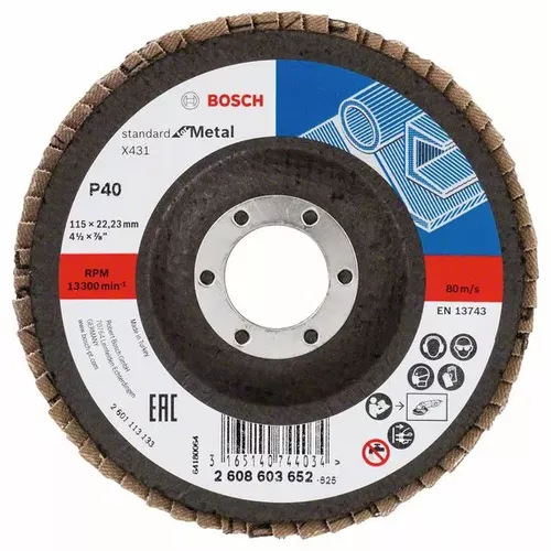 Lamelový brusný kotouč X431, Standard for Metal BOSCH 2608603652