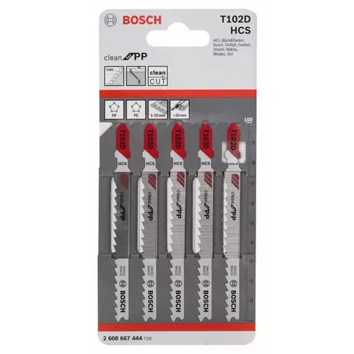 Pilový plátek do kmitací pily T 102 D  BOSCH 2608667444