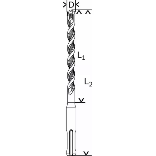 Vrták do kladiv SDS plus-1  BOSCH 2608680257