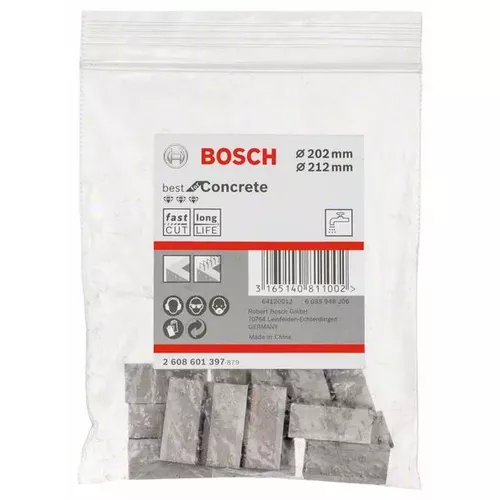 Segmenty pro diamantové vrtací korunky 1 1/4" UNC Best for Concrete BOSCH 2608601397