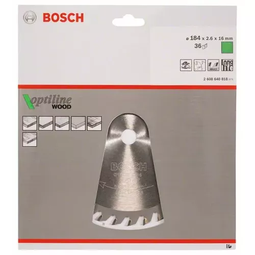 Pilový kotouč Optiline Wood BOSCH 2608640818