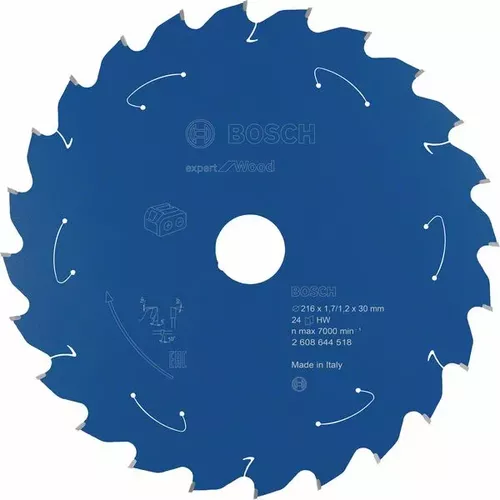 Pilový kotouč Expert for Wood pro akumulátorové pily 216×1,7/1,2×30 T24 BOSCH 2608644518