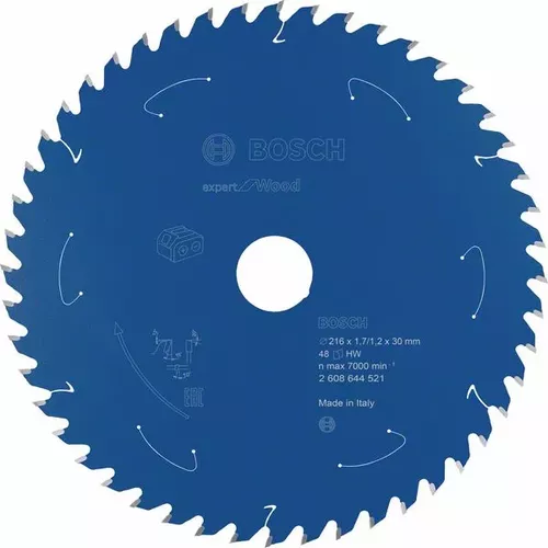 Pilový kotouč Expert for Wood pro akumulátorové pily 216×1,7/1,2×30 T48 BOSCH 2608644521