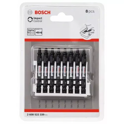 Sada šroubovacích bitů Impact Control, 8 ks BOSCH 2608522339