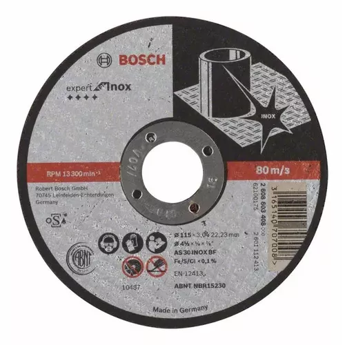 Dělicí kotouč rovný Expert for Inox  BOSCH 2608603408