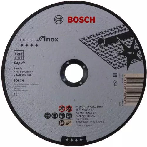 Dělicí kotouč rovný Expert for Inox - Rapido  BOSCH 2608603406