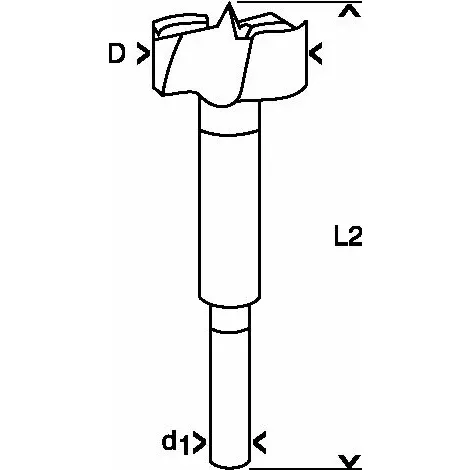 Forstnerovy vrtáky, DIN 7483 G  BOSCH 2608596972