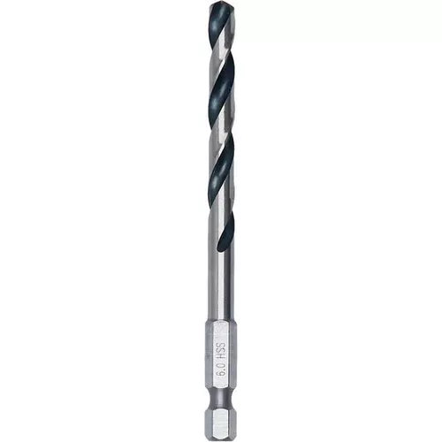 Spirálový vrták HSS PointTeQ Hex 6,0 mm, 10 ks  BOSCH 2608577546