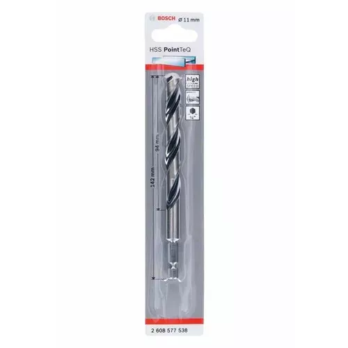 Spirálový vrták HSS PointTeQ Hex 11,0 mm  BOSCH 2608577538