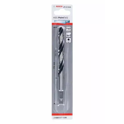 Spirálový vrták HSS PointTeQ Hex 12,0 mm  BOSCH 2608577539