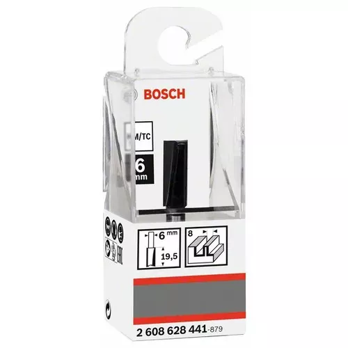 Drážkovací fréza, 6 mm, D1 8 mm, L 19,6 mm, G 51 mm  BOSCH 2608628441