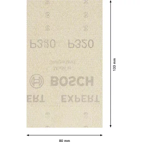 Brusné mřížky EXPERT M480 pro vibrační brusky 80 × 133 mm, P320, 10 ks BOSCH 2608900741