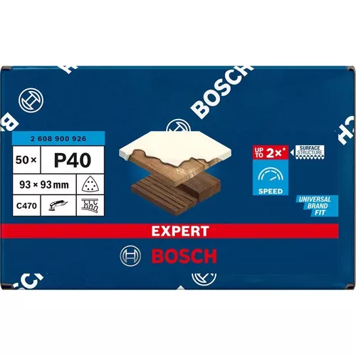 Brusný papír pro delta brusky EXPERT C470 93 mm, G 40, 50 ks BOSCH 2608900926