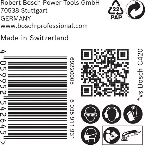 Brusný papír pro delta brusky EXPERT C470 93 mm, G 40, 50 ks BOSCH 2608900926