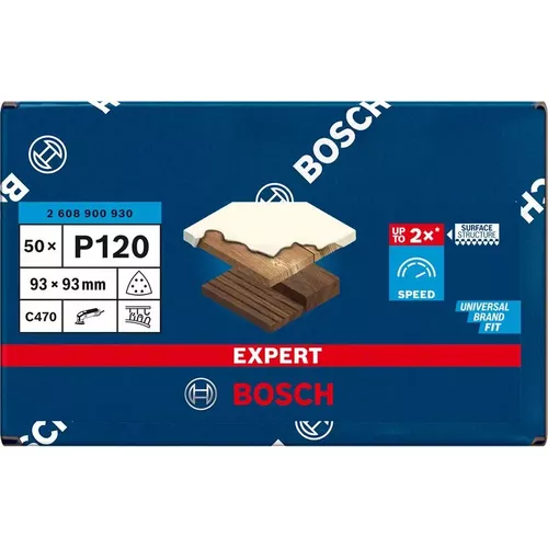 Brusný papír pro delta brusky EXPERT C470 93 mm, G 120, 50 ks BOSCH 2608900930