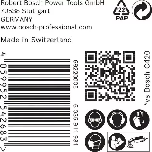 Brusný papír pro delta brusky EXPERT C470 93 mm, G 120, 50 ks BOSCH 2608900930