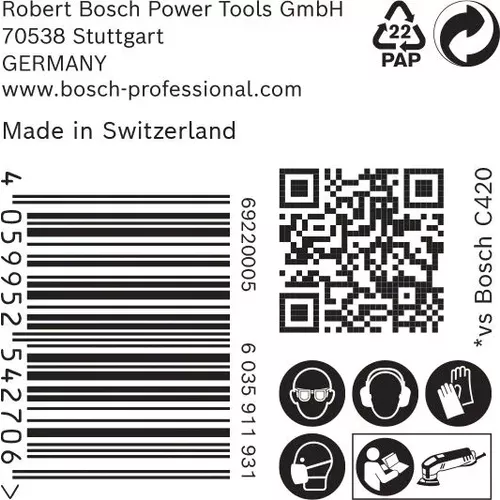 Brusný papír pro delta brusky EXPERT C470 93 mm, G 240, 50 ks BOSCH 2608900932