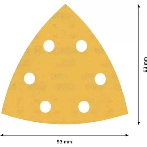 Brusný papír pro delta brusky EXPERT C470 93 mm, G 400, 50 ks BOSCH 2608900934