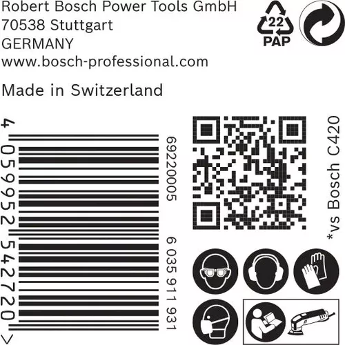 Brusný papír pro delta brusky EXPERT C470 93 mm, G 400, 50 ks BOSCH 2608900934