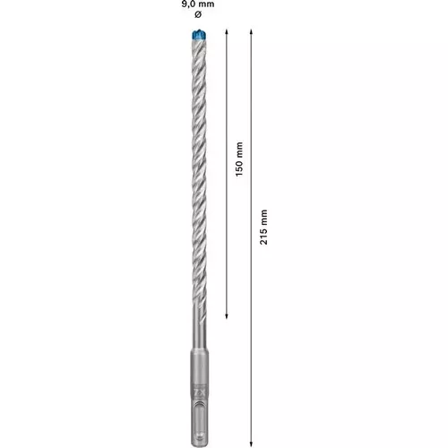 Vrták do kladiv EXPERT SDS plus-7X, 9 × 150 × 215 mm BOSCH 2608900095