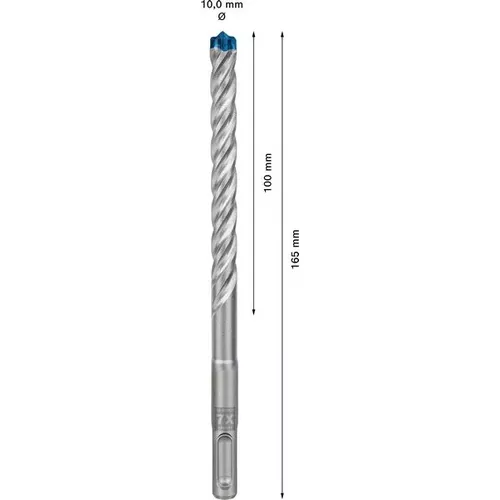 Vrták do kladiv EXPERT SDS plus-7X, 10 × 100 × 165 mm BOSCH 2608900097