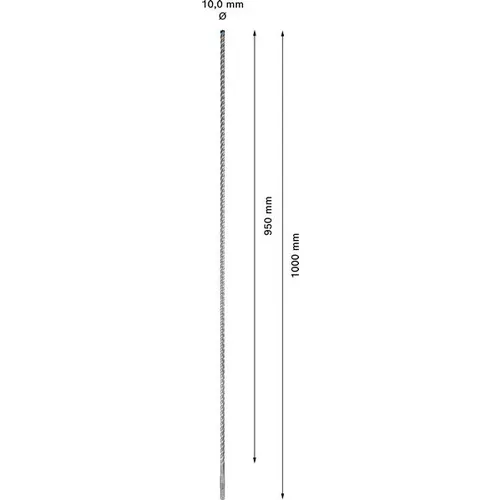 Vrták do kladiv EXPERT SDS plus-7X, 10 × 950 × 1000 mm BOSCH 2608900104