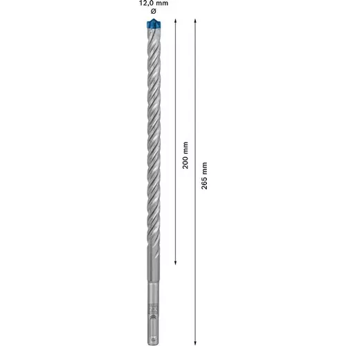 Vrták do kladiv EXPERT SDS plus-7X, 12 × 200 × 265 mm BOSCH 2608900110